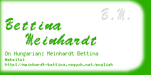 bettina meinhardt business card